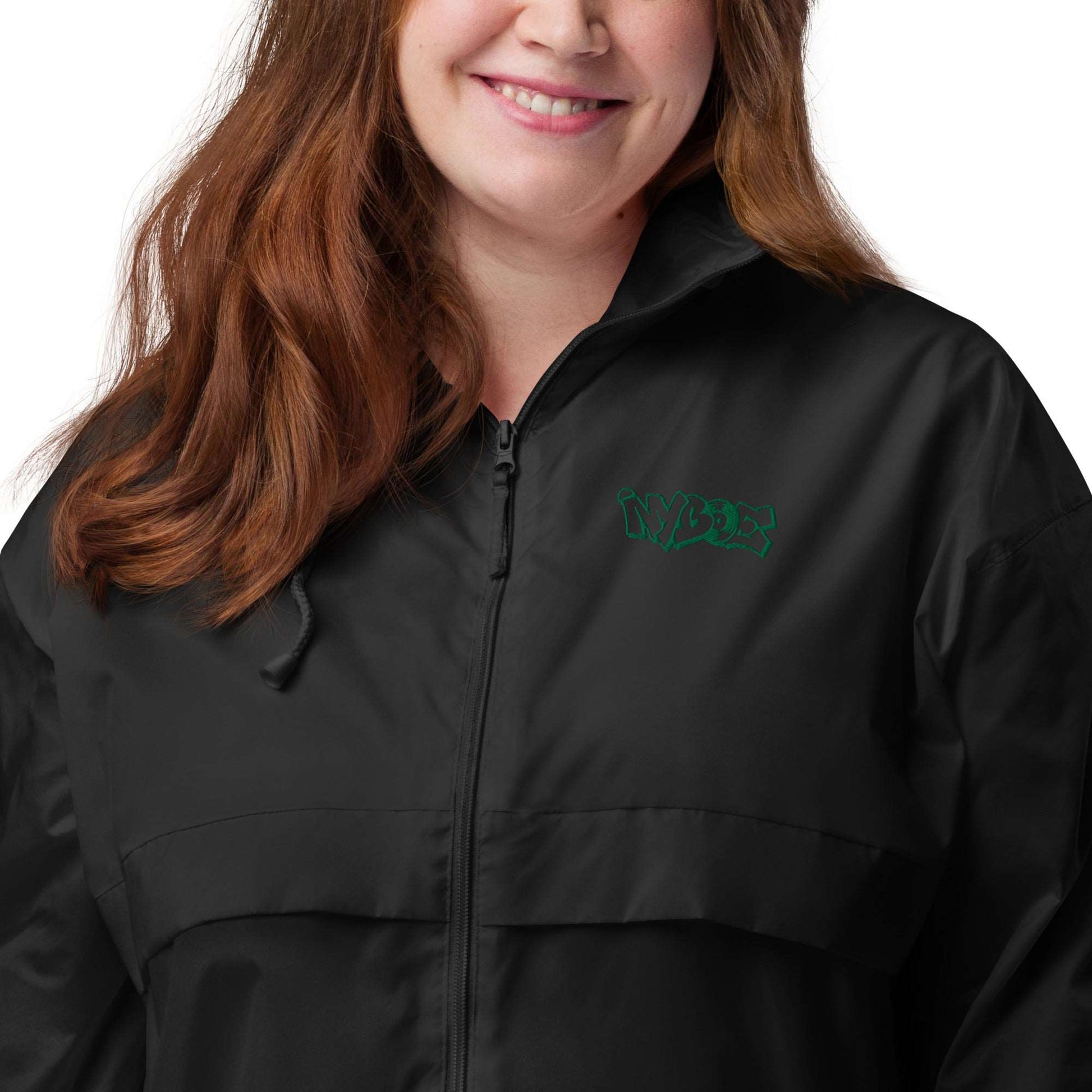 Nyboe Logo Unisex Windbreaker | Green Logo - Nyboe